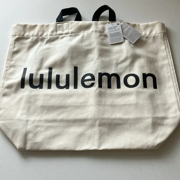 Lululemon Double Handle Canvas Tote Bag (NWT) - Picture 5 of 11